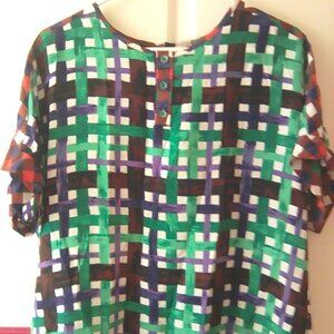 Womens XL blouse top Duro Olowu for JCPenney, NEW with tags